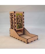 Dragon v6 Dice Tower &amp; Tray Neon Yellow Acrylic Window COMPACT DESIGN La... - $41.66 CAD