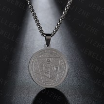 Necklace Seven Archangel Amulet Protection Pentacle Pendant Necklaces for Women  - £13.64 GBP