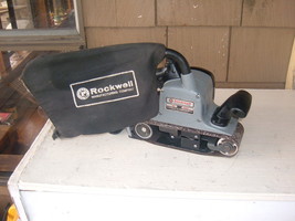 Rockwell 115 volt model 90 used &amp; modified 6a 3&quot; X 21&quot; belt sander with ... - $169.00