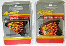  Accudart Standard Metallic Flights Item D5205 2 packs of 3 Flights  - $8.99