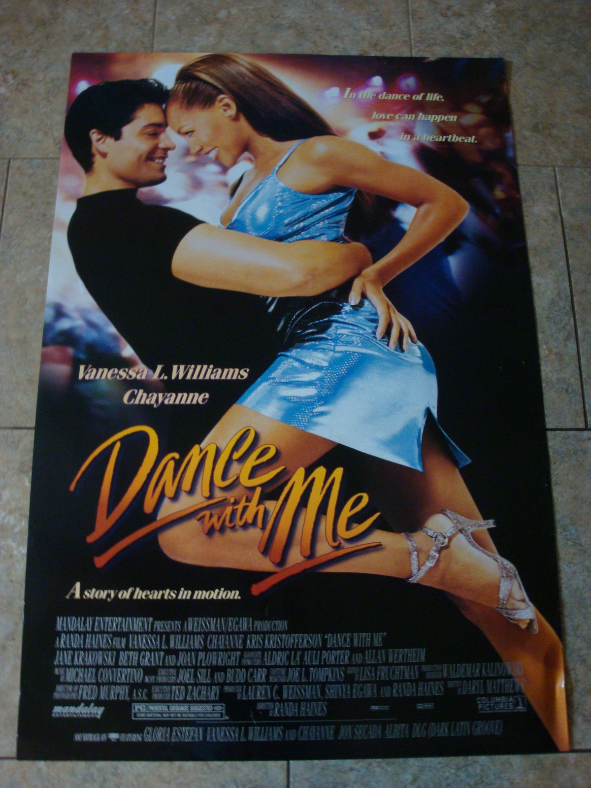 DANCE WITH ME - MOVIE POSTER WITH VANESSA L. WILLIAMS AND CHAYANNE - $20.00