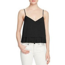 French Connection Womens Polly Pleated V-Neck Blouse, Medium - £15.75 GBP