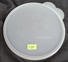 T25 Tupperware Replacement Round Butterfly Tab Lid - Clear Colorless - 6&quot; - £6.13 GBP