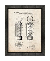 Rotating Neon Illuminated Unit for Barber Poles Patent Print Old Look with Bevel - £20.00 GBP+