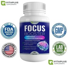 Nootropic Brain &amp; Focus Supplement | Improve Memory and Clarity Support Booster! - £25.49 GBP