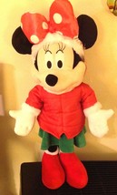 Disney Minnie Mouse Christmas Plush Door Greeter Large Figure New - £23.70 GBP