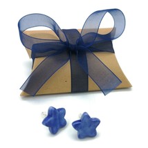 Pendientes de estrella azul para mujer, joyería artesanal bohemia hecha a... - £37.55 GBP