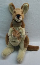 Russ Yomiko Classics Mommy &amp; Baby Kangaroo 13&quot; Plush Stuffed Animal Toy - £19.37 GBP