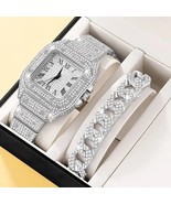 Elvis Presley Wristwatch Wrist Watch Quartz 2Pcs Set Diamond Analogue Si... - £36.16 GBP