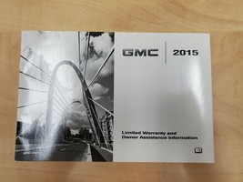 2015 Gmc Sierra Limited Warranty And Owner Assistance Info Booklet - £11.99 GBP