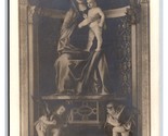 RPPC Madonna and Child Statue by Bellini Venice Venezia Italy UNP Postca... - £3.06 GBP