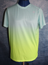 Russell dri-Power 360 Boys Blue Green Ombre Short Sleeve Shirt ~XXL(18)~ - £7.58 GBP