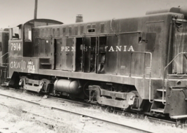 Pennsylvania Railroad PRR #7914 BS-10 Baldwin Locomotive Train Photo McCook IL - £7.56 GBP
