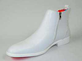 Men's Shoes The Victorian L TAYNO Leather Chelsea Boot White image 3