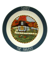 Thanksgiving Plate Share The Harvest 8&quot; Tradition Carriage House Jackie ... - £14.37 GBP