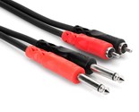 Cpr-202 Dual 1/4&quot; Ts To Dual Rca Stereo Interconnect Cable, 2 Meters - $16.99