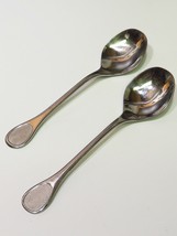 Set of 2 Happy Day by Furst Furosil Germany Plain Stainless Round Soup S... - £17.05 GBP