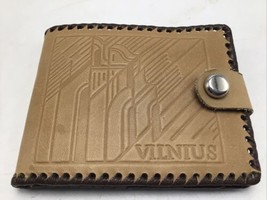 Vilnius Lithuania Wallet Leather Embossed Travel Souvenir Billfold Acces... - £13.77 GBP