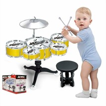 Kids Drum Set Toddler Instrument Set Educational Percussion Stimulating - £29.34 GBP