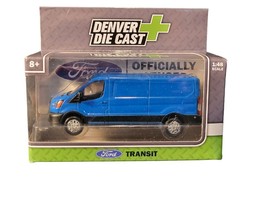 Denver Die Cast Ford Transit Blue Delivery Van Scale 1:48 Scale - £12.41 GBP