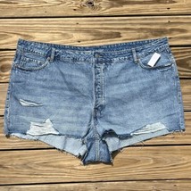 High Rise OG Straight Cut Off Denim Distressed Shorts Faded Old Navy Size 28 New - £14.98 GBP