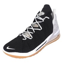 Nike Lebron 18 Basketball Mens CQ9283-007 Shoes Athletic Black White Size 8 - $129.99