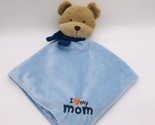 Carter&#39;s Lovey Bear Security Blanket I love My Mom Rattle Embroidered So... - £7.85 GBP