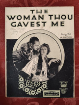 RARE Sheet Music The Woman Thou Gavest Me Al Piantadosi 1919 - £12.72 GBP