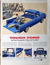Ford Trucks Tough Ford Big Comfort Bonus 1964 Vintage Print Ad - $203.72 MXN