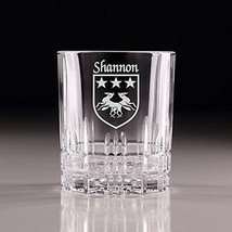 Shannon Irish Coat of Arms Perfect Serve Cut Glass Tumbler - Set of 4 - £55.34 GBP