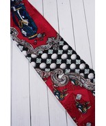 TABASCO Golf Bag Ball Novelty Print Silk Tie Necktie Red Black White - $14.84