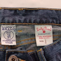 Lucky Brand Dungaree 82ZG050 Women's Blue Cotton Blend Denim Bootcut Jeans 12/31 image 3