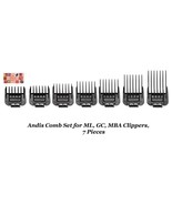 Andis ML,GC,MBA,SM MASTER PRO CLIPPER Blade Clip On Guide Guard Combs 7 ... - €25,91 EUR