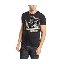 Lonsdale Men's Langsett - Short Sleeve T-Shirt- Black (schwarz), Large (... - $39.00