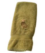 London Harrods Hand Towel Great Britain England Bear Bow Tie Metal Ochre... - $33.87 CAD