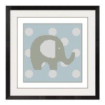 ELEPHANT WITH POLKA DOTS CROSS STITCH PATTERN -1230b - £2.16 GBP