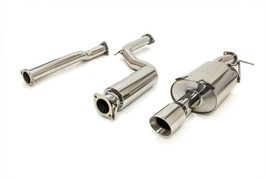 Yonaka 12-15 Honda Civic 2DR 3&quot; Polished Stainless Steel Catback Exhaust... - $494.01