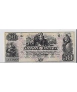 Canal Bank 1857-1861, $50 Bill   B25 - £123.57 GBP