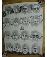 The Beatles Poster 10 Dieci Attraverso Il Anni 1964 A 1974 Ringo Starr - $126.12 CAD