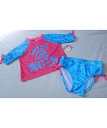 Swim Outfit Bathing Suit Girls Toddler Size 2t 3t OP Rashguard NEW Board... - £12.62 GBP