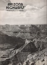 Arizona Highways August 1939 Navajo Girl George E Burr Cattle Canyons - £178.50 GBP