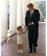 President John F. Kennedy with son John JFK Jr. White House 1963 New 8x1... - $8.81