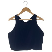 New Athleta Top Womens 2X Blue Conscious Crop D-DD+ Lightly Padded Racer... - €29,02 EUR