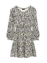 Theory Drawstring Neck Silk Mini Dress, Size Large - £127.67 GBP