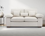 73 Chenille Loveseat Sofa For Living Room, Modern Fabric Love Seat Couch... - $925.99