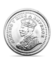 Pure Silver Coin 999 BIS Hallmarked King 10 gms Gift 24K Gold Plating - £38.11 GBP