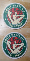 (2) Amber Waves &quot;Full Bodied&quot; Ale/ Capitol City Brewing Co. Coasters 3 1... - $9.95