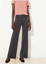 New Ann Taylor LOFT Birdeye Gray Texture Full Length 32&quot; Trouser Pants 2 4 6 8 - £31.92 GBP