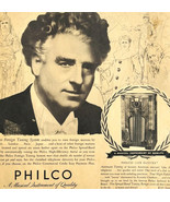 1936 Philco 116X DeLuxe Radio Giovanni Martinelli Advertisement Home Mus... - $18.46 CAD