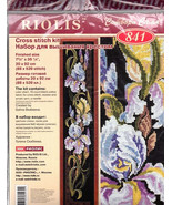 Riolis Twine of Irises Counted Cross Stitch Kit, 7.75x36.25in, 16ct flowers - £24.40 GBP